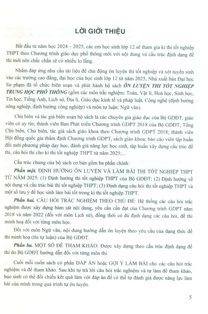 ÔN LUYỆN TRẮC NGHIỆM THI TỐT NGHIỆP THPT MÔN CÔNG NGHỆ - ĐỊNH HƯỚNG NÔNG NGHIỆP (Theo Chương trình giáo dục phổ thông 2018)